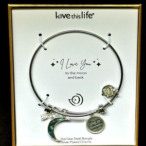 NEW "I Love You" Silver Charm Bracelet